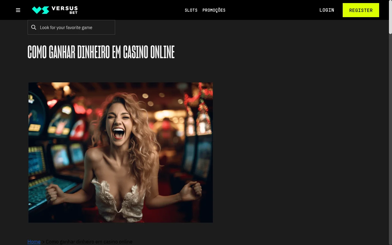 VersusBet casino mais recente licença SRIJ Portugal